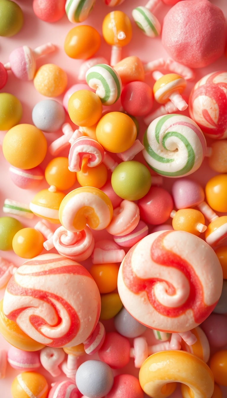 HD iPhone Mixed Candies Close Up Exquisite Wallpaper Pic